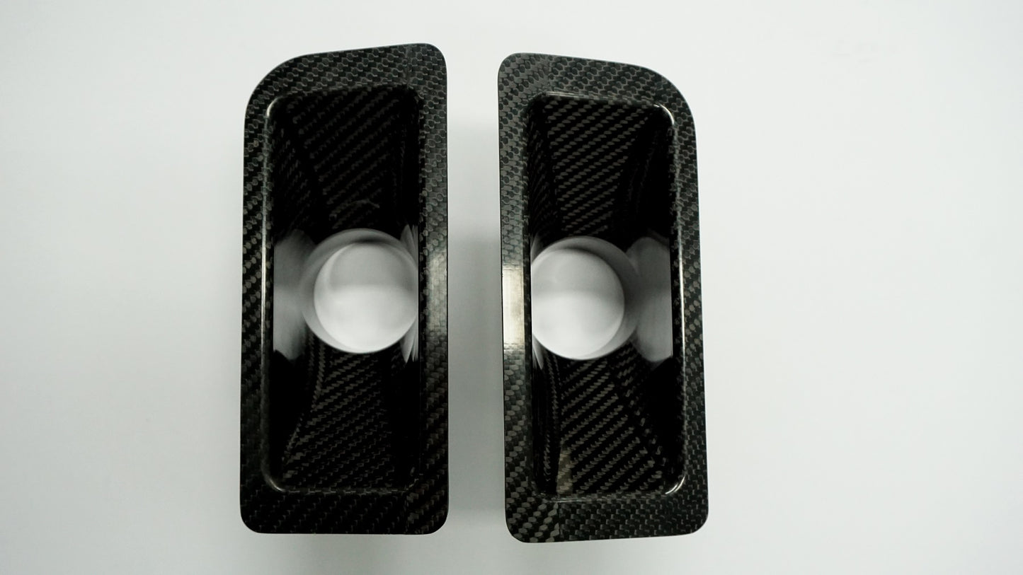 Carbon Ankerbleche und Zulufttrichter - Bremskühlung passend für BMW E36